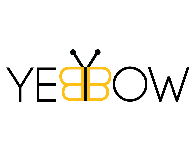 Yebbow wordmark with the hidden bow